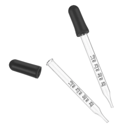 Compte-gouttes en verre gradué